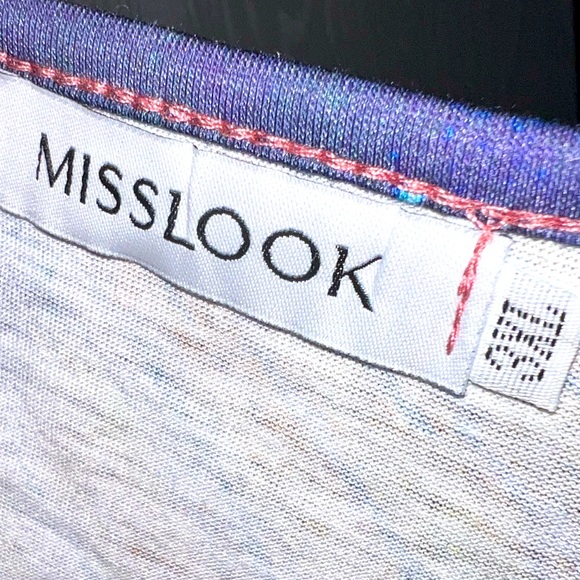 MISSLOOK | 3XL TIE DYE SHORT SLEEVE TOP - Picture 5 of 7